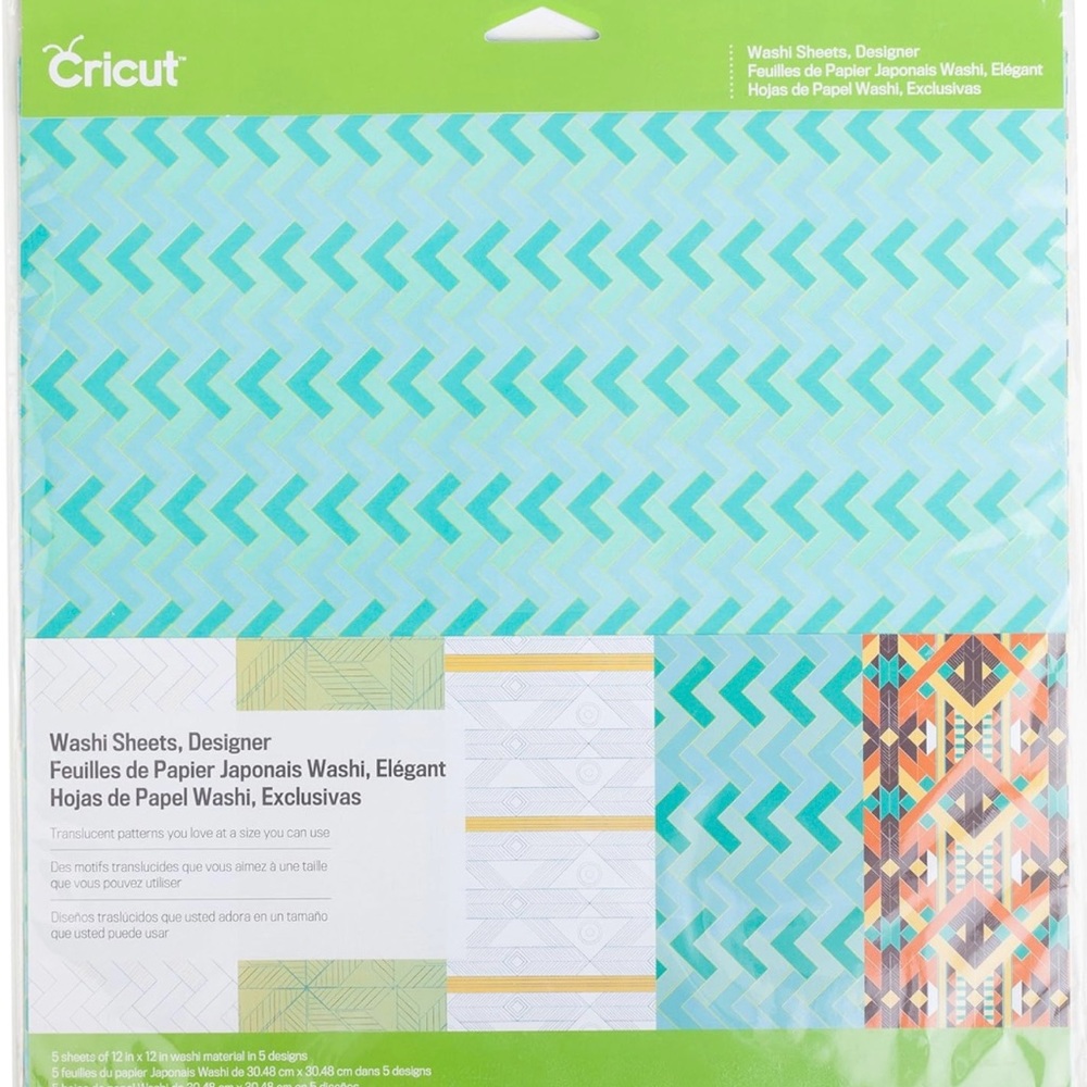 CRICUT 12"x12" Designer Washi 5 Sheets